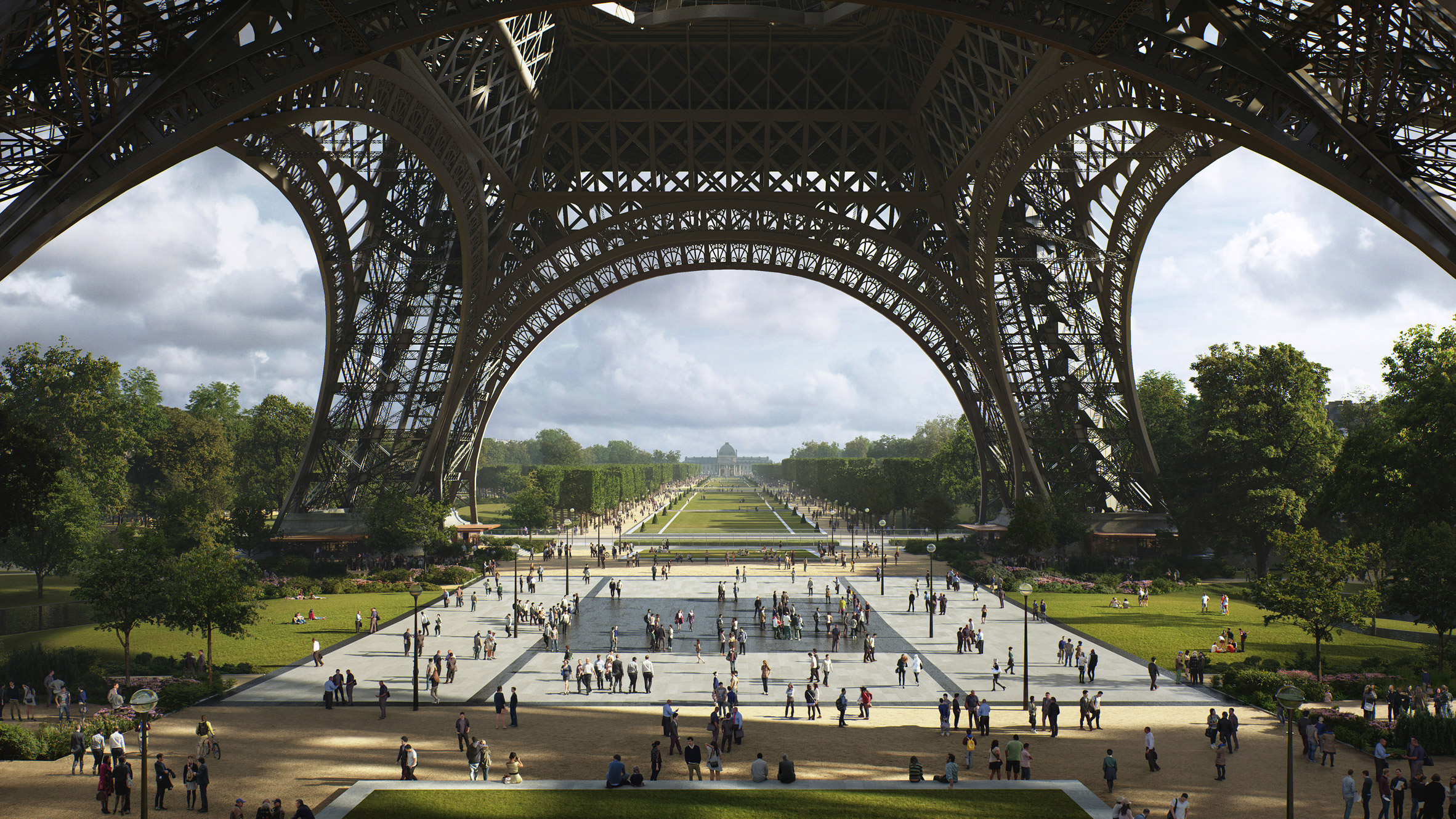 Tour Eiffel : Le plus grand jardin de Paris